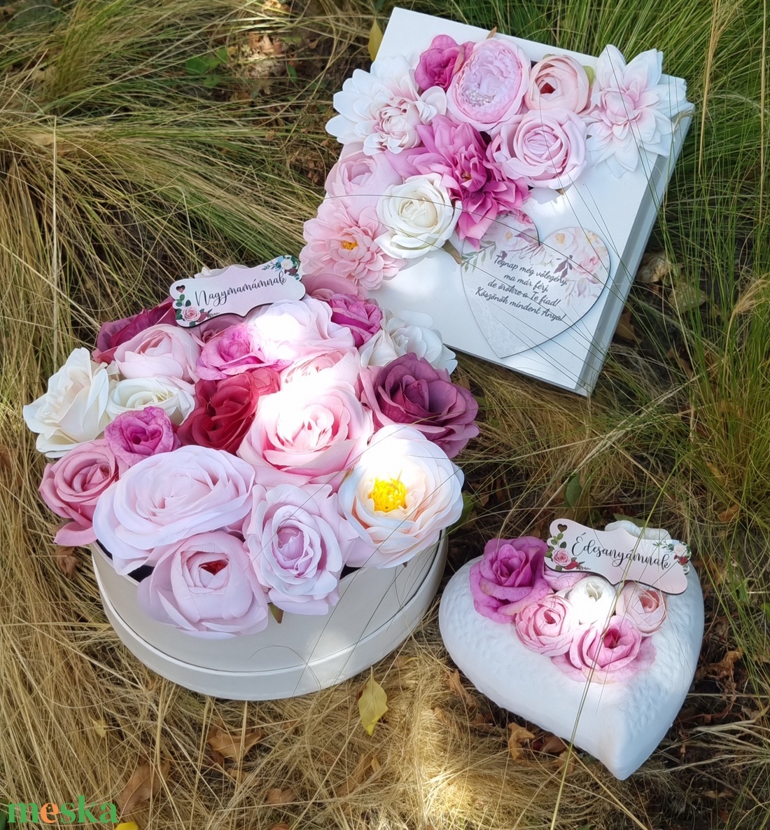 Apró szív kaspó anyáknak, nagymamáknak. - otthon & életmód - dekoráció - Meska.hu