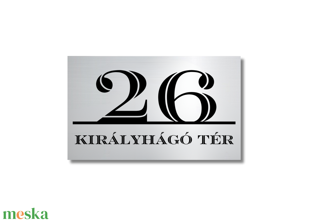 Házszámtábla nagy számmal akciós termékkép 1