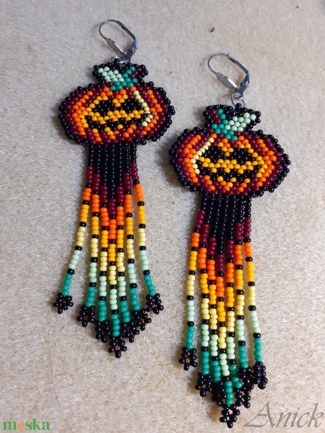 Töklámpás csüngős fülbevaló Halloween-ra - ékszer - fülbevaló - rojtos fülbevaló - Meska.hu Töklámpás csüngős fülbevaló Halloween-ra - ékszer - fülbevaló - rojtos fülbevaló - Meska.hu