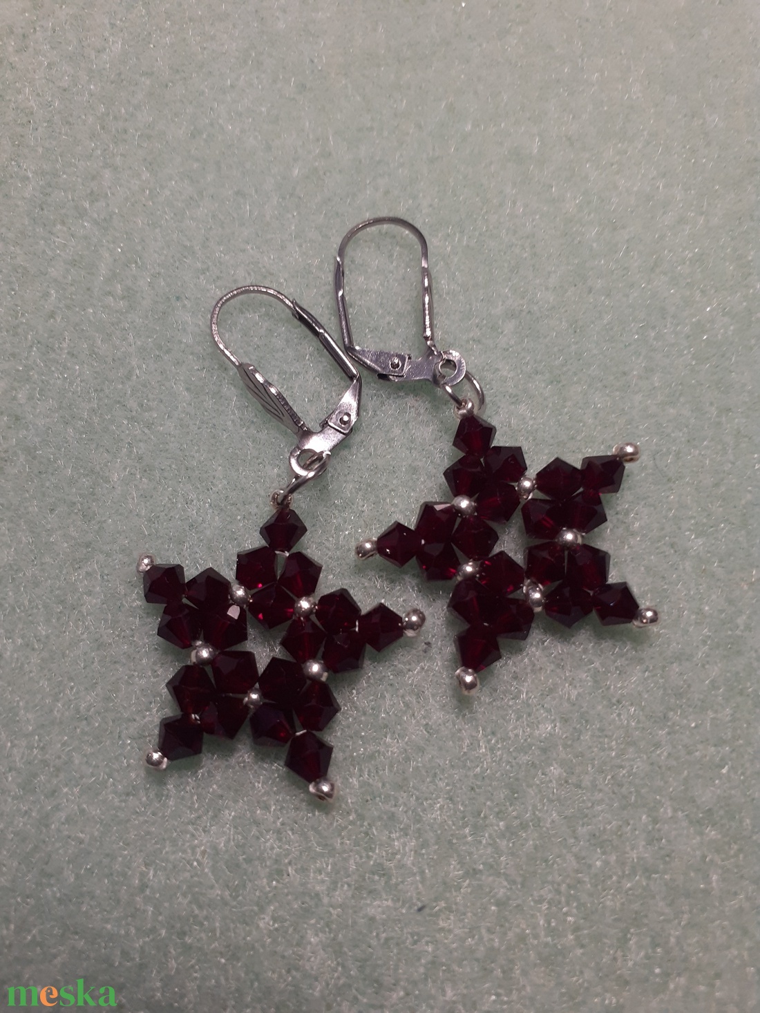 Csillagfény 2 - gyöngyfülbevaló - ékszer - fülbevaló - lógó fülbevaló - Meska.hu