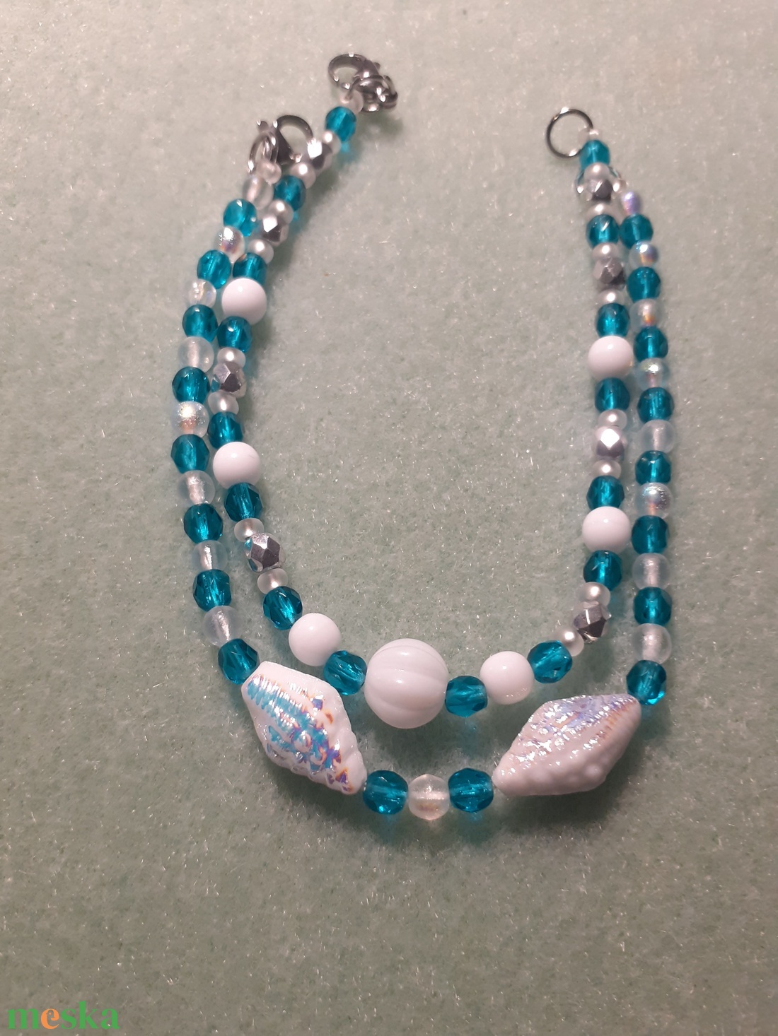 tengerpatri emlék 2. - gyöngy karkötőszett - ékszer - karkötő - gyöngyös karkötő - Meska.hu