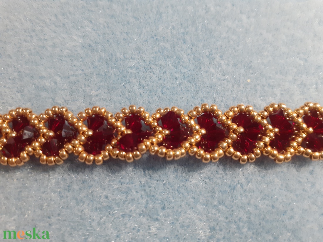 Szívfűzér - gyöngykarkötő - ékszer - karkötő - gyöngyös karkötő - Meska.hu