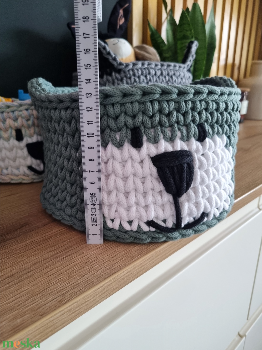 Maci kosár - otthon & életmód - tárolás & rendszerezés - tárolókosár - Meska.hu