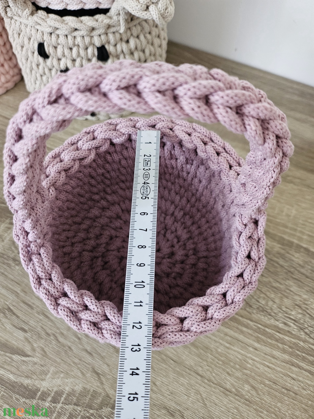 Horgolt kosárka - otthon & életmód - tárolás & rendszerezés - tárolókosár - Meska.hu