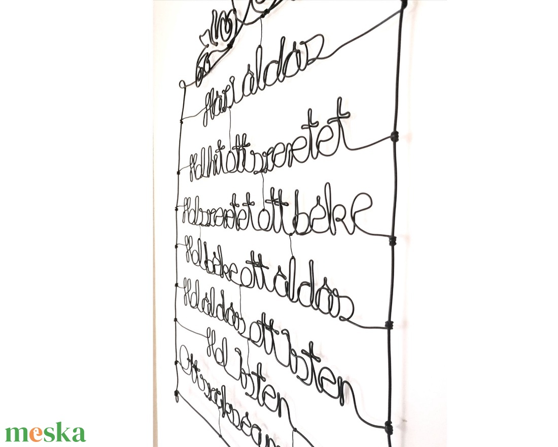 Katolikus házi áldás drótból - modern falra akasztható dekoráció - otthon & életmód - vallás - házi áldás - Meska.hu Katolikus házi áldás drótból - modern falra akasztható dekoráció - otthon & életmód - vallás - házi áldás - Meska.hu