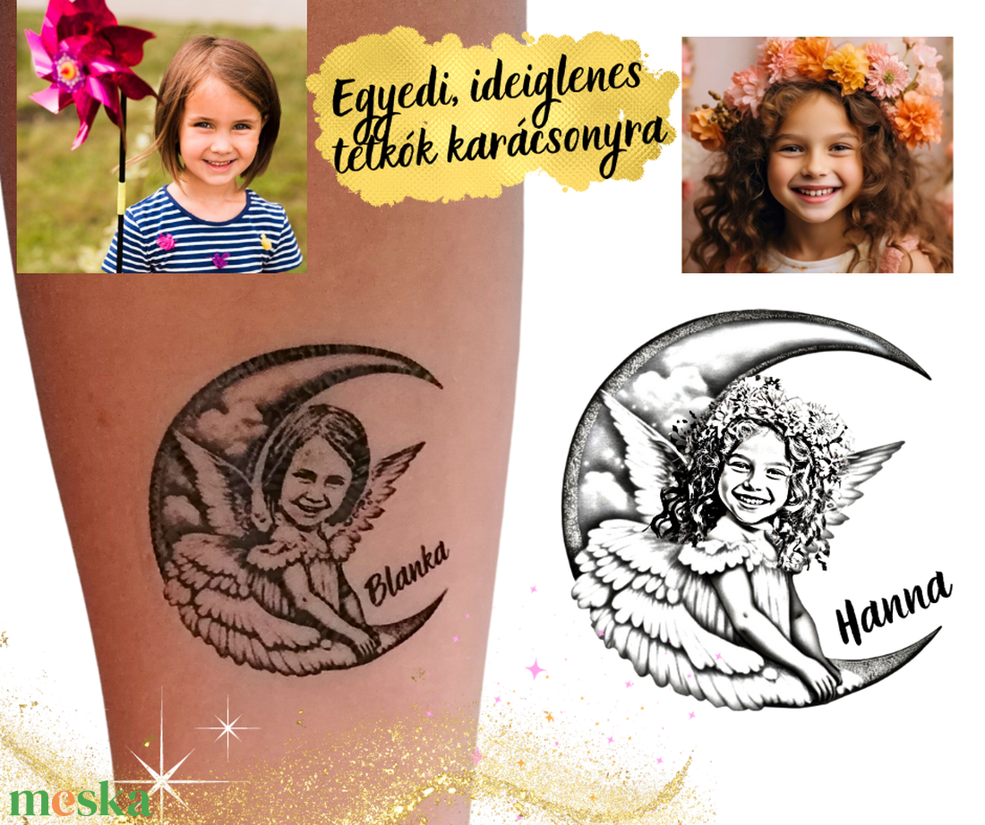 Karácsonyi fényképes tetoválások - Egyedi ideiglenes tetkók - Lemosható tattoo, kamutetkó - angyal, karácsonyi manó - karácsony - karácsonyi lakásdekoráció - karácsonyi manók, figurák - Meska.hu Karácsonyi fényképes tetoválások - Egyedi ideiglenes tetkók - Lemosható tattoo, kamutetkó - angyal, karácsonyi manó - karácsony - karácsonyi lakásdekoráció - karácsonyi manók, figurák - Meska.hu