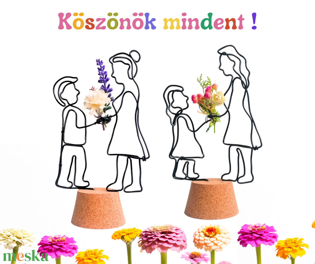 Virágos ballagási búcsúajándék ötlet drótból tanároknak, óvónéniknek, pedagógusoknak, bölcsis néniknek - otthon & lakás - dekoráció - dísztárgy - Meska.hu