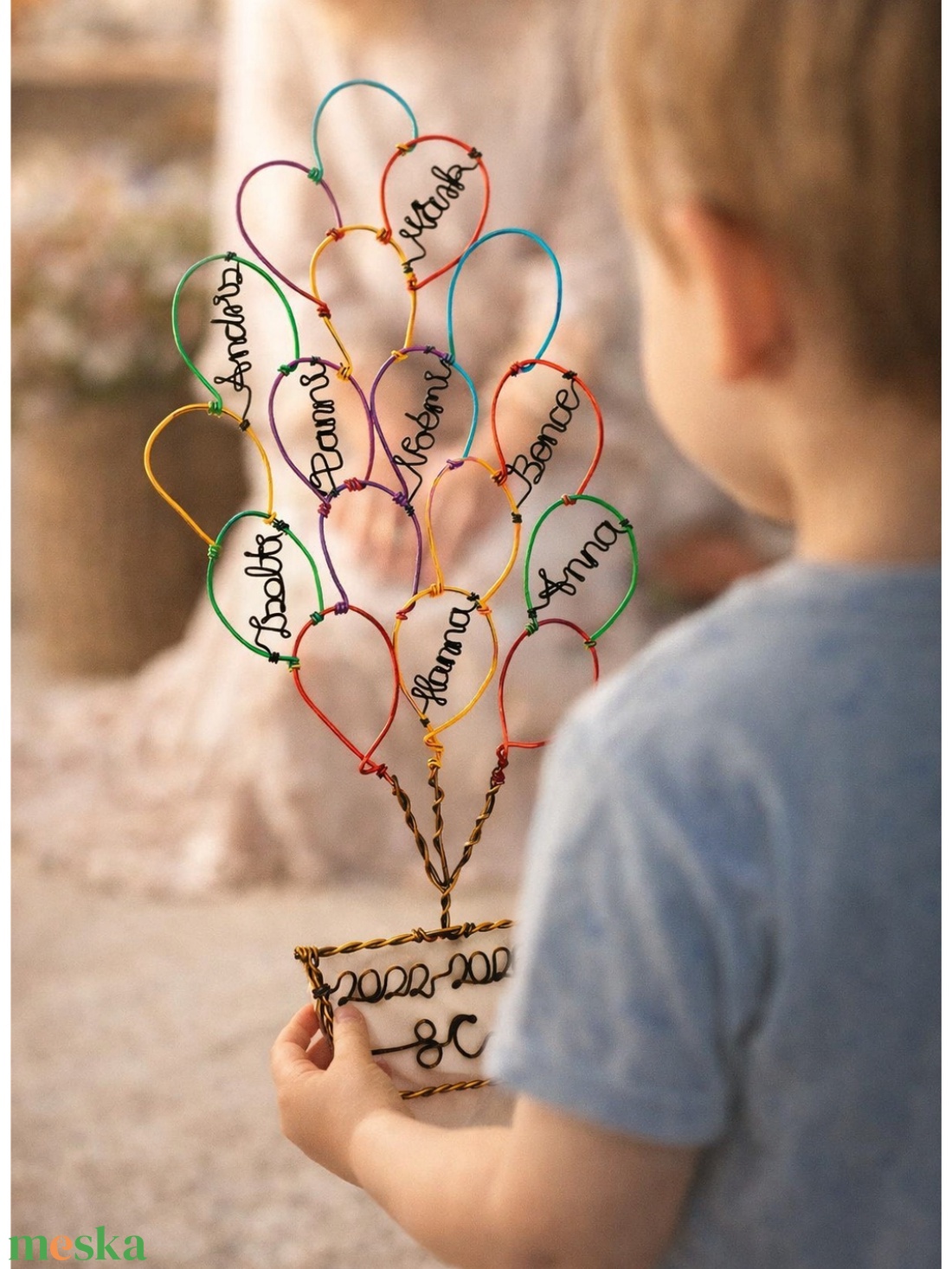 Hőlégballon - Ballagási búcsúajándék ballagó osztályoktól/csoportoktól pedagógusoknak, osztályfőnököknek, óvónéniknek - otthon & életmód - dekoráció - fali és függő dekoráció - függődísz - Meska.hu