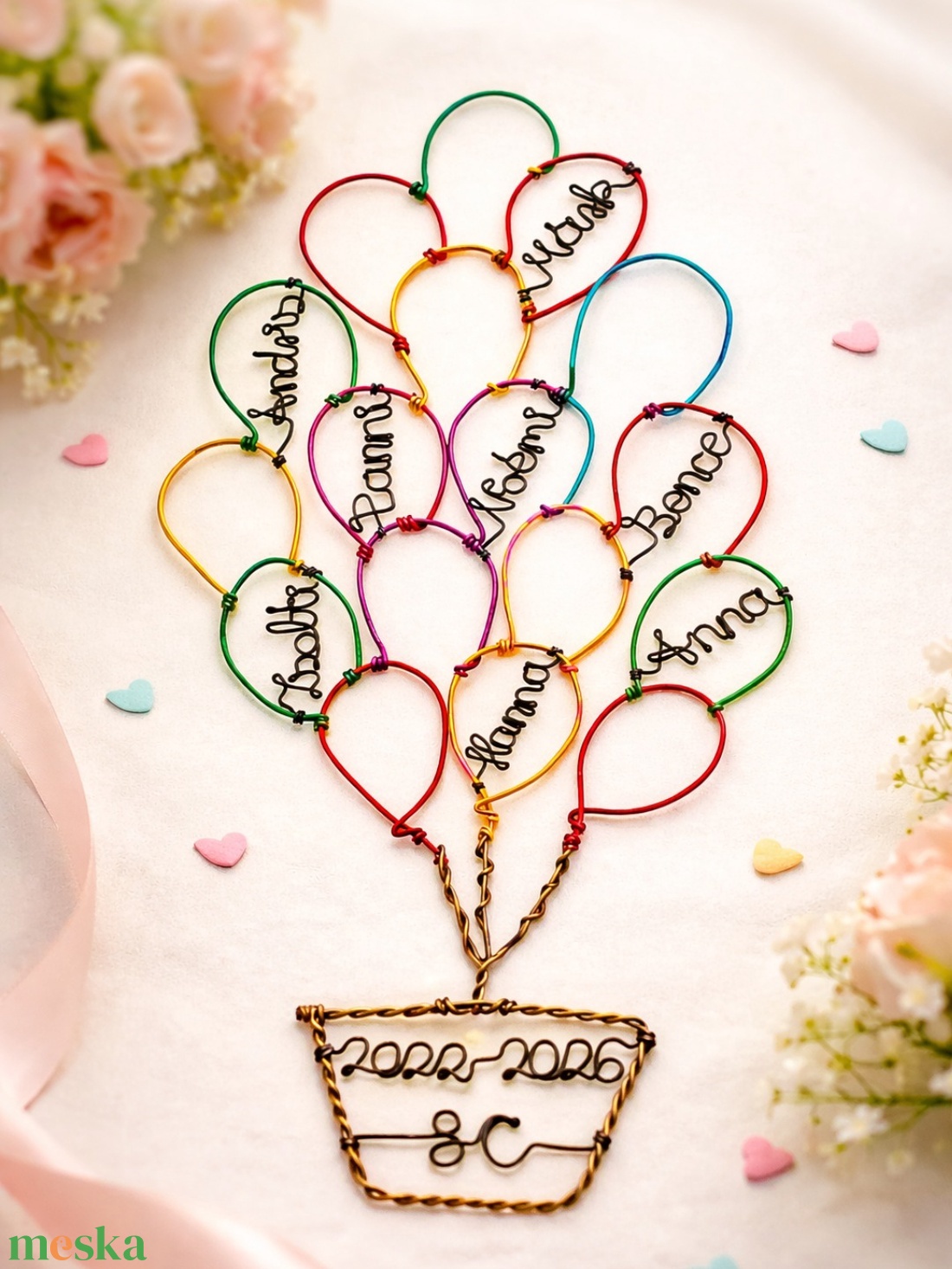 Hőlégballon - Ballagási búcsúajándék ballagó osztályoktól/csoportoktól pedagógusoknak, osztályfőnököknek, óvónéniknek - otthon & életmód - dekoráció - fali és függő dekoráció - függődísz - Meska.hu