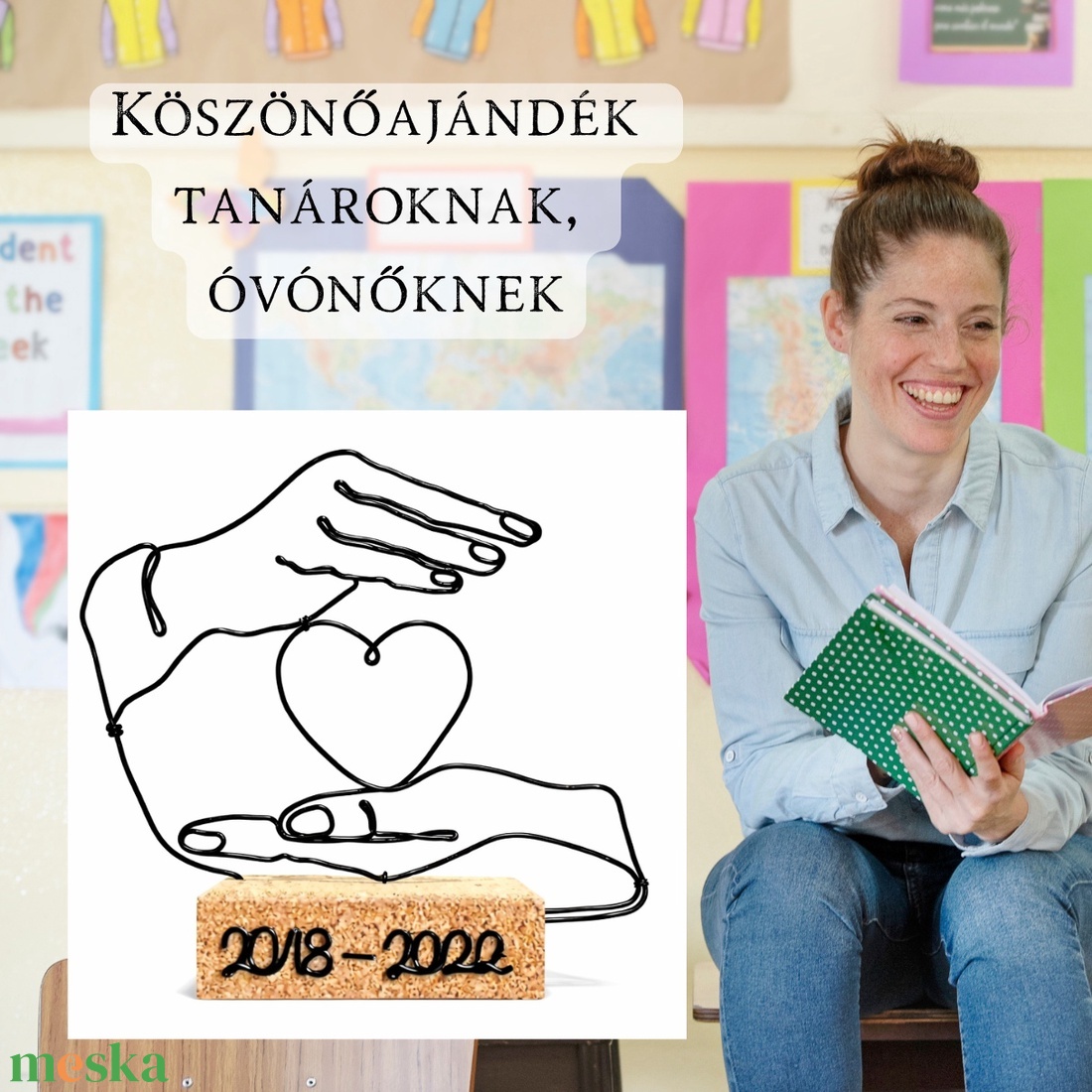 Ballagási búcsúajándék tanárnak, óvónőnek, bölcsis néniknek, osztályfőnöknek - köszönőajándék pedagógusnapra/ballagásra - otthon & életmód - dekoráció - dísztárgy - Meska.hu