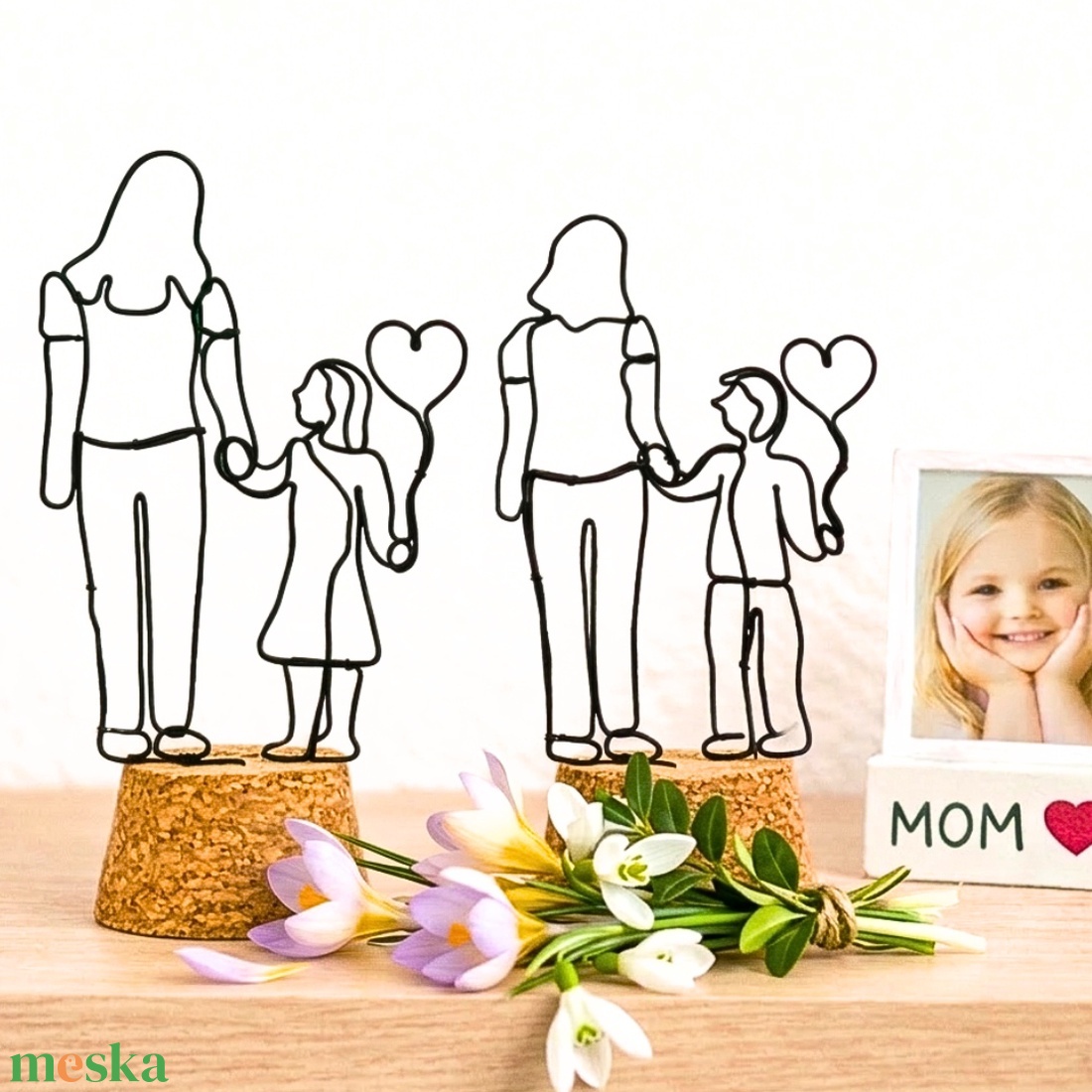 Egyedi, személyre szabható Anyák napi ajándék édesanyának, nagymamának, keresztanyának - Anyák napjára szeretettel - otthon & életmód - dekoráció - dísztárgy - Meska.hu