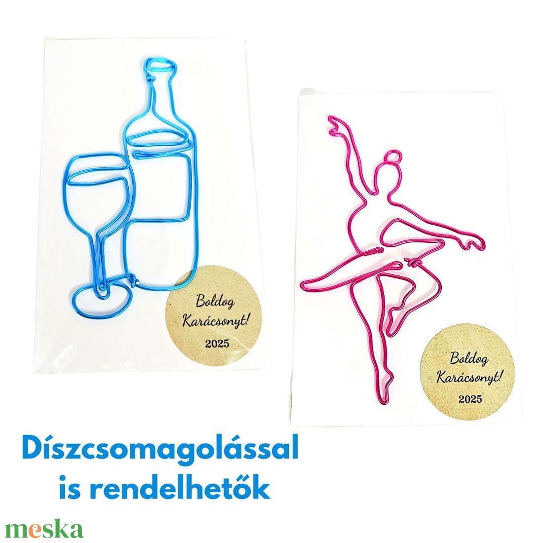 Egyedi karácsonyfadíszek drótból BÁRMILYEN formával - Személyre szóló karácsonyi ajándék férfiaknak, nőknek karácsonyra - karácsony - karácsonyi lakásdekoráció - karácsonyfadíszek - Meska.hu