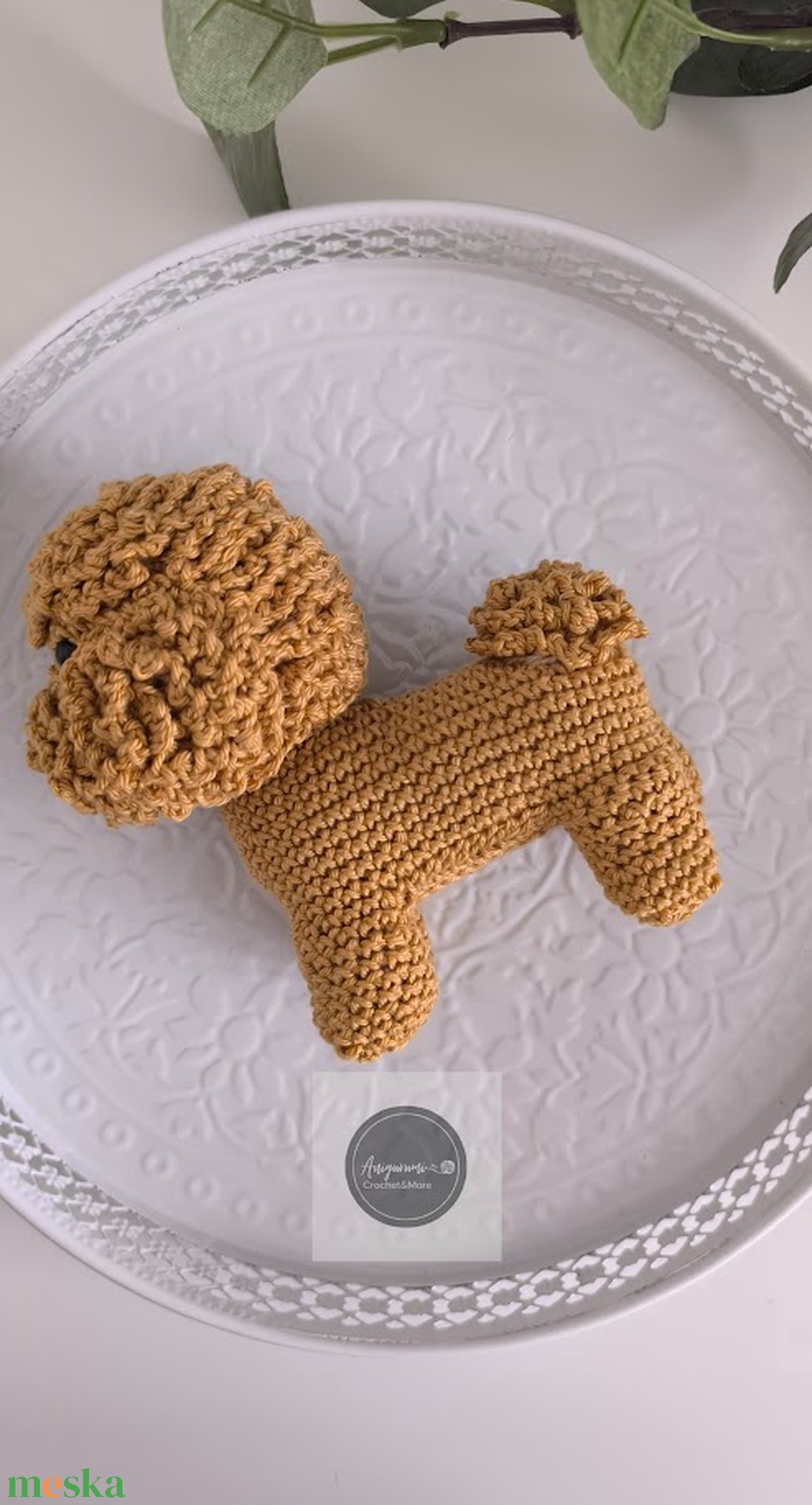 Horgolt, amigurumi uszkár-kutyus - játék & sport - plüssállat & játékfigura - kutya - Meska.hu Horgolt, amigurumi uszkár-kutyus - játék & sport - plüssállat & játékfigura - kutya - Meska.hu