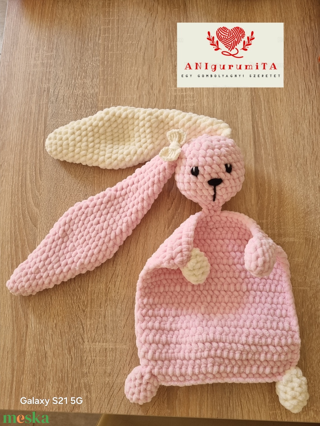 Nyuszis szundikendő - játék & sport - 3 éves kor alattiaknak - alvóka & rongyi - Meska.hu