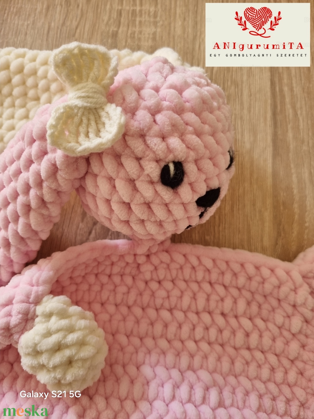 Nyuszis szundikendő - játék & sport - 3 éves kor alattiaknak - alvóka & rongyi - Meska.hu