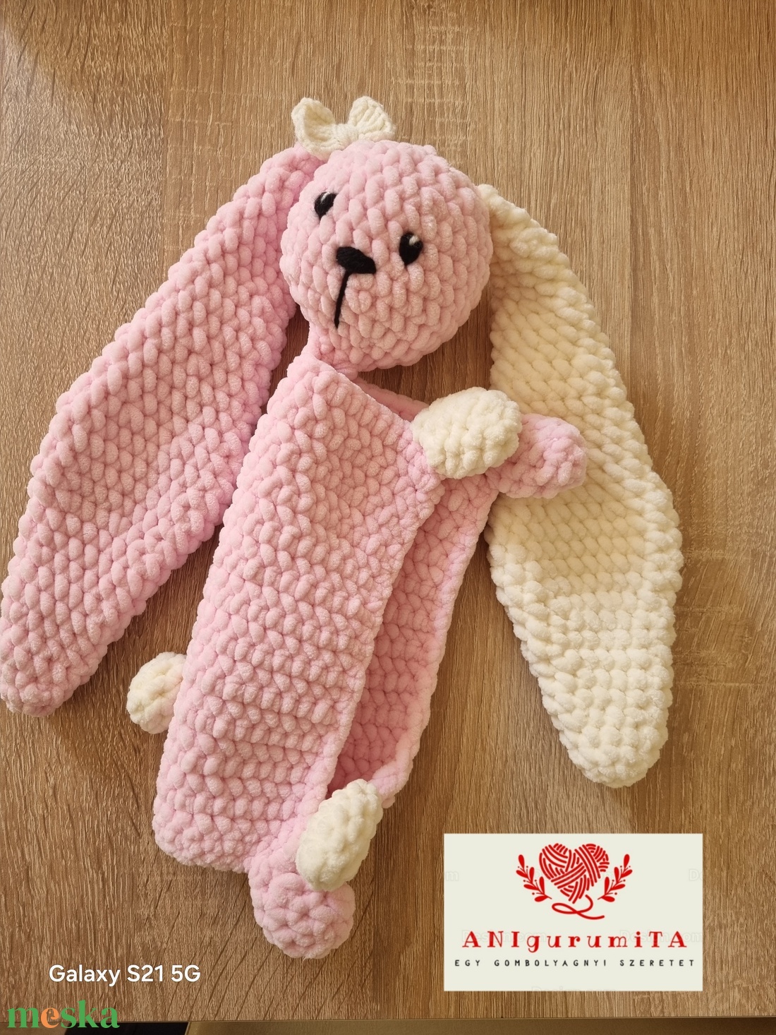 Nyuszis szundikendő - játék & sport - 3 éves kor alattiaknak - alvóka & rongyi - Meska.hu