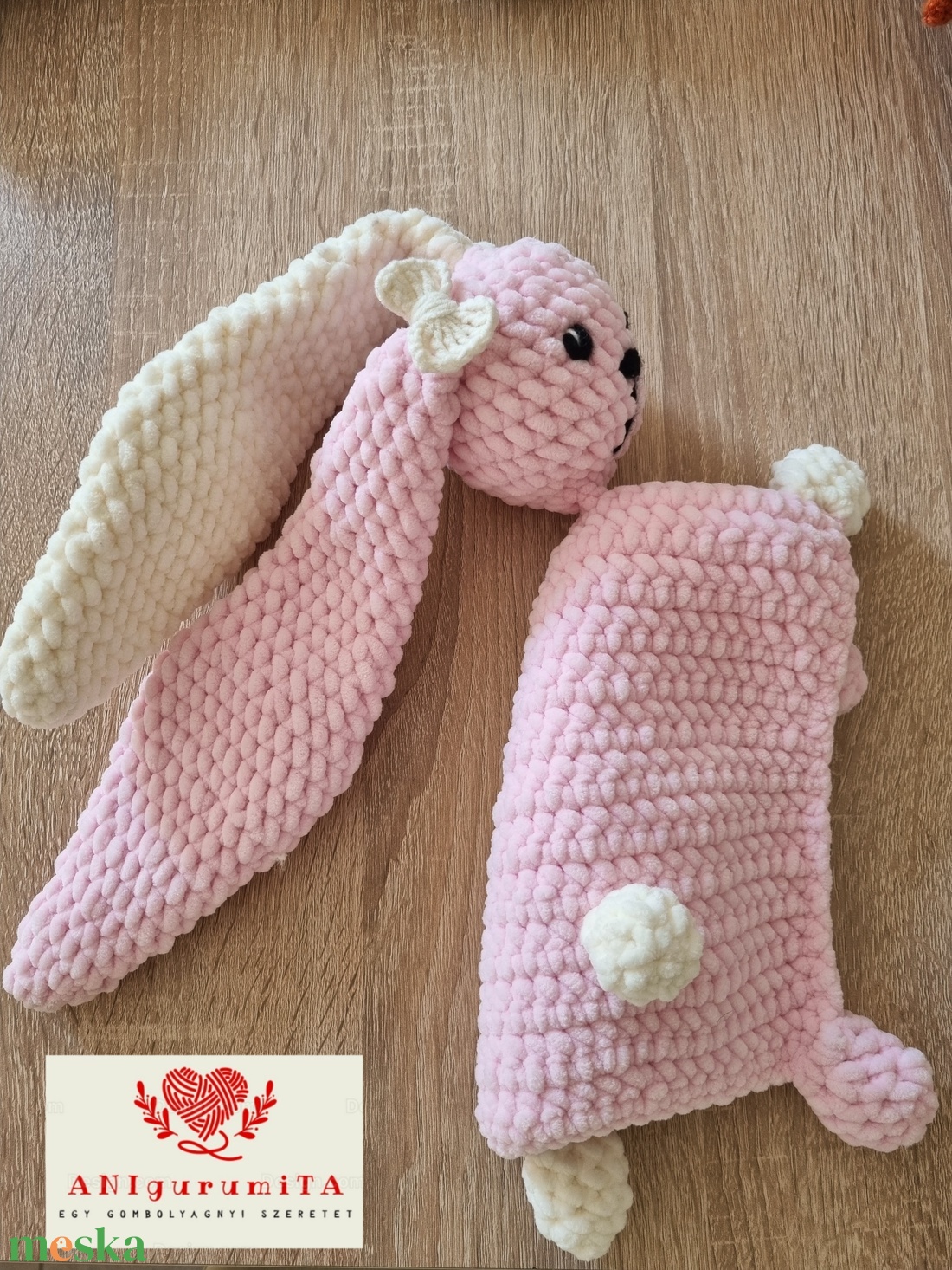 Nyuszis szundikendő - játék & sport - 3 éves kor alattiaknak - alvóka & rongyi - Meska.hu