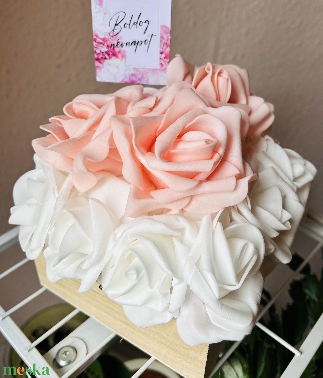 Rózsabox  - otthon & életmód - dekoráció - virágdísz és tartó - virágbox, virágdoboz - Meska.hu