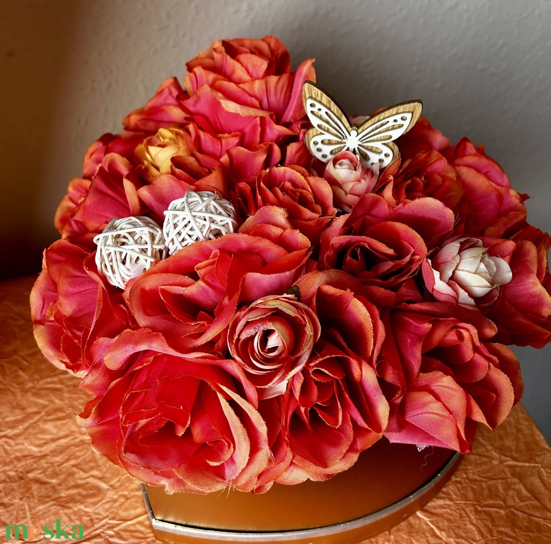 Rózsabox  - otthon & életmód - dekoráció - virágdísz és tartó - csokor & virágdísz - Meska.hu