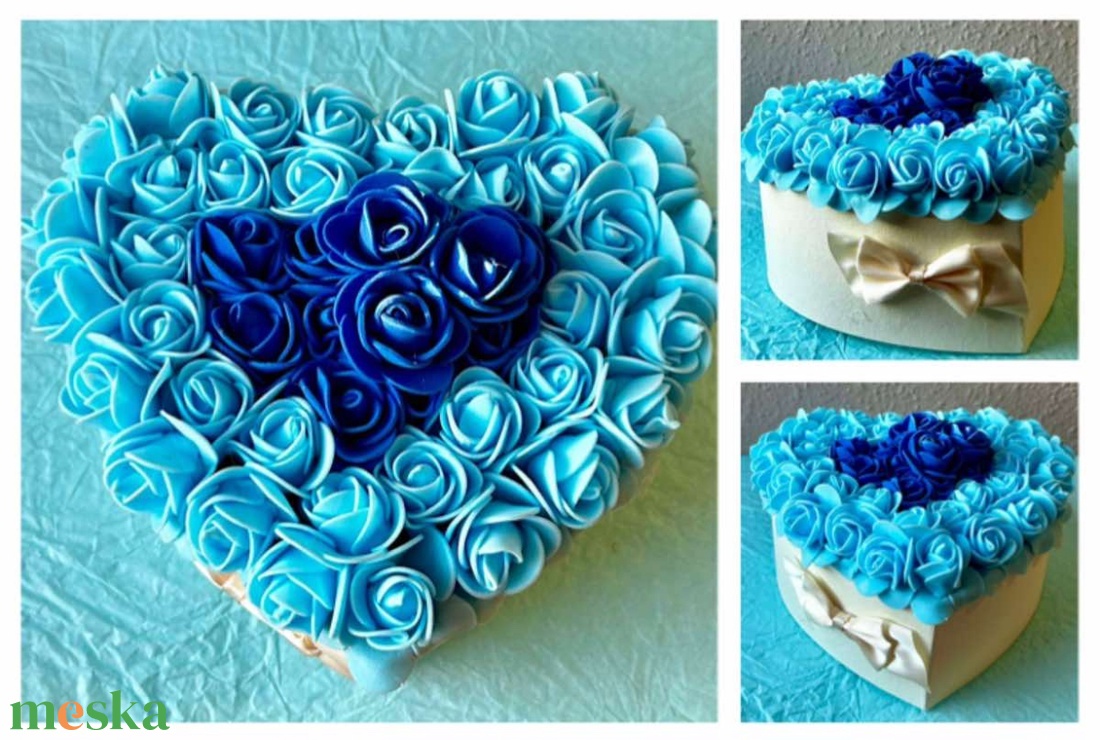 Rózsa box - otthon & életmód - dekoráció - asztal és polc dekoráció - asztaldísz - Meska.hu