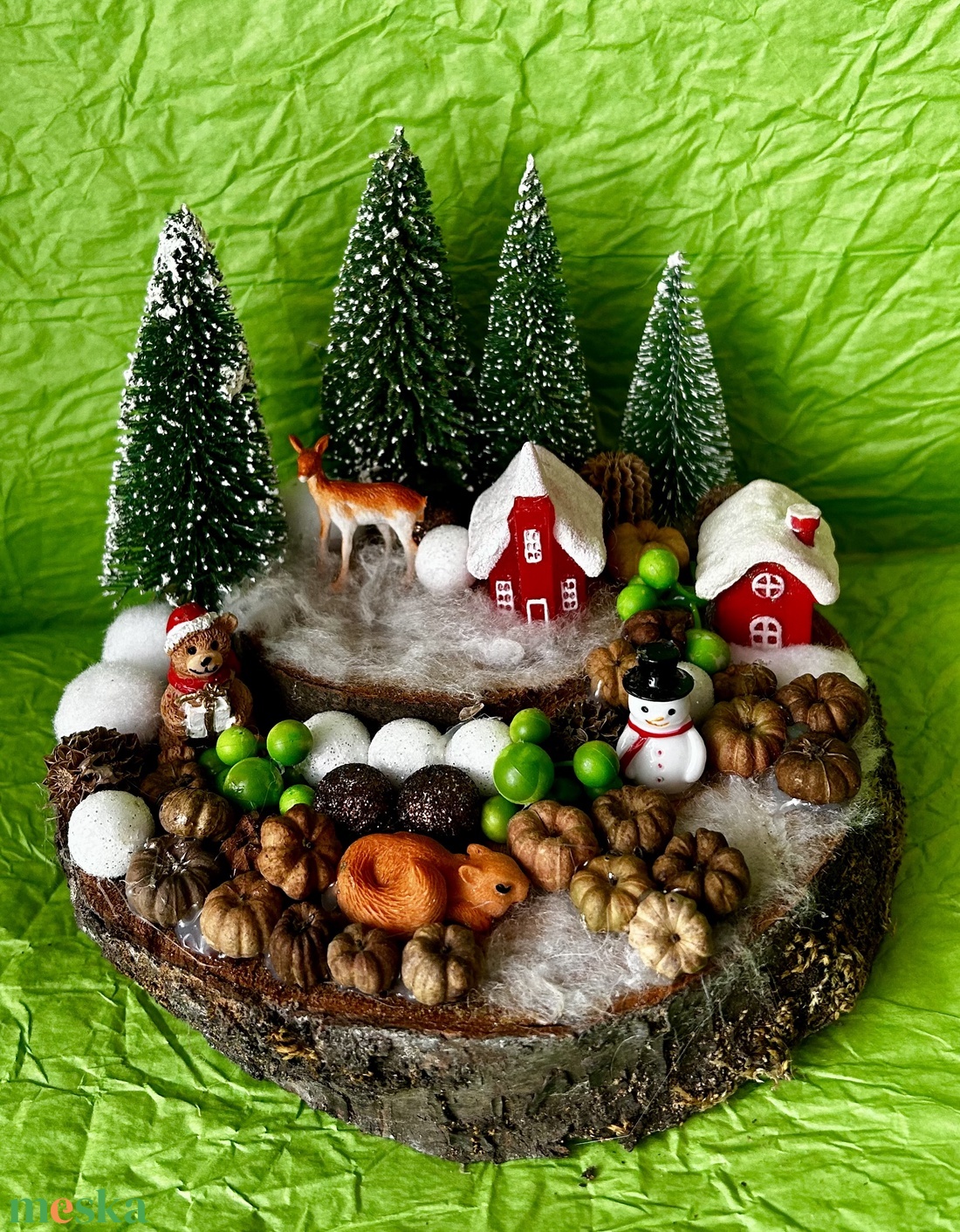 Karácsonyi asztaldisz - karácsony - karácsonyi lakásdekoráció - karácsonyfadíszek - Meska.hu