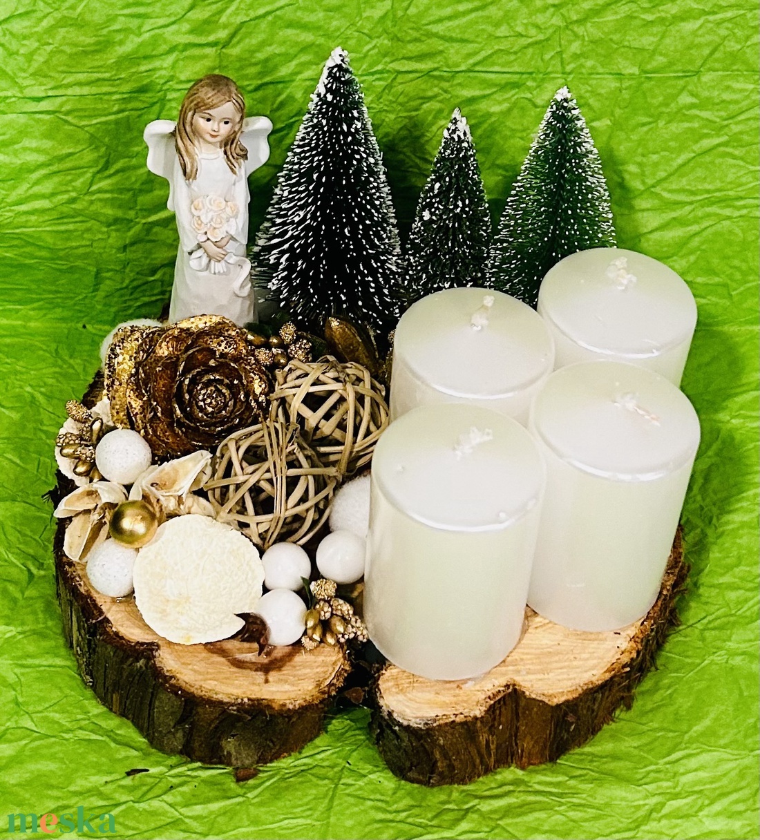 Adventi asztaldisz - karácsony - adventi díszek - adventi asztaldísz - Meska.hu