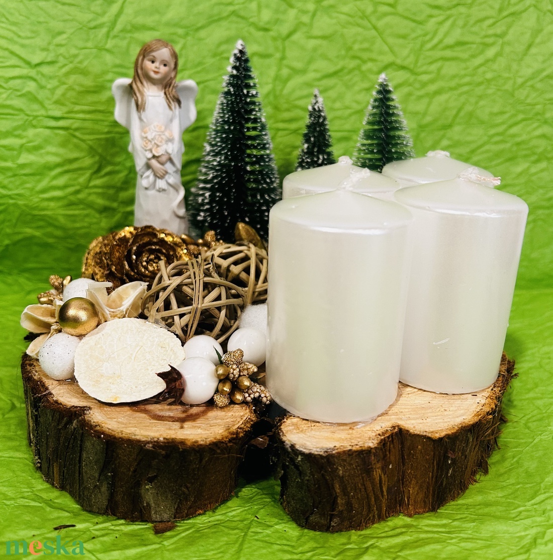 Adventi asztaldisz - karácsony - adventi díszek - adventi asztaldísz - Meska.hu