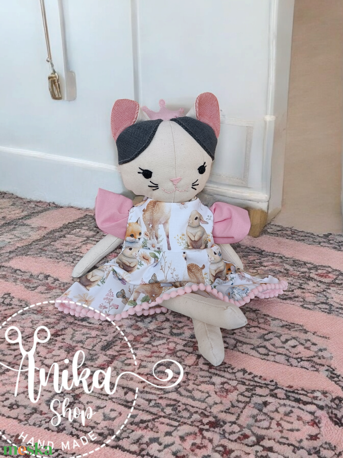 Parajdi sópárnás Cica baba  - játék & sport - baba & babaház - öltöztethető baba - Meska.hu