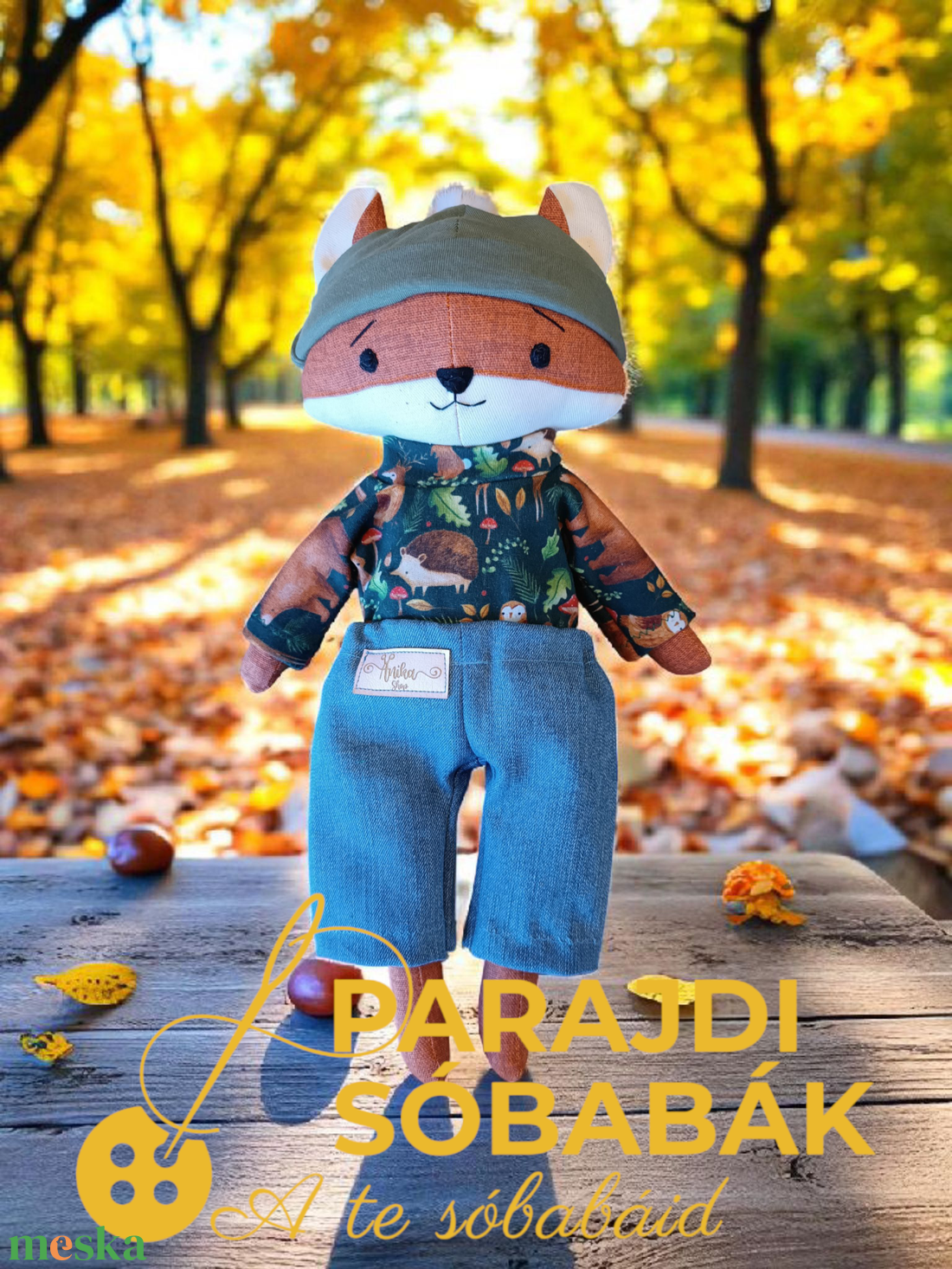 Parajdi Sóbabák - Róka  - játék & sport - baba & babaház - öltöztethető baba - Meska.hu