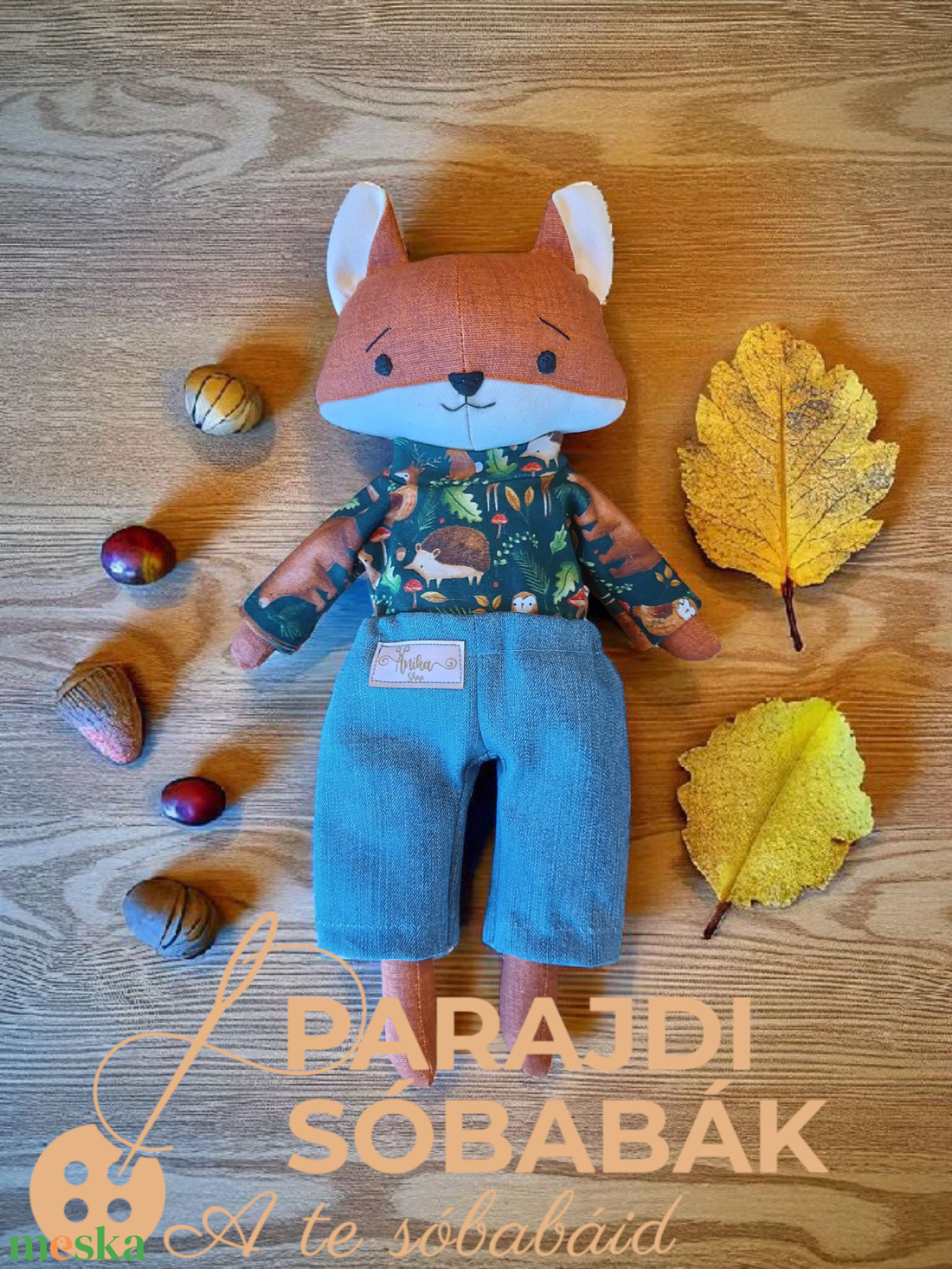 Parajdi Sóbabák - Róka  - játék & sport - baba & babaház - öltöztethető baba - Meska.hu