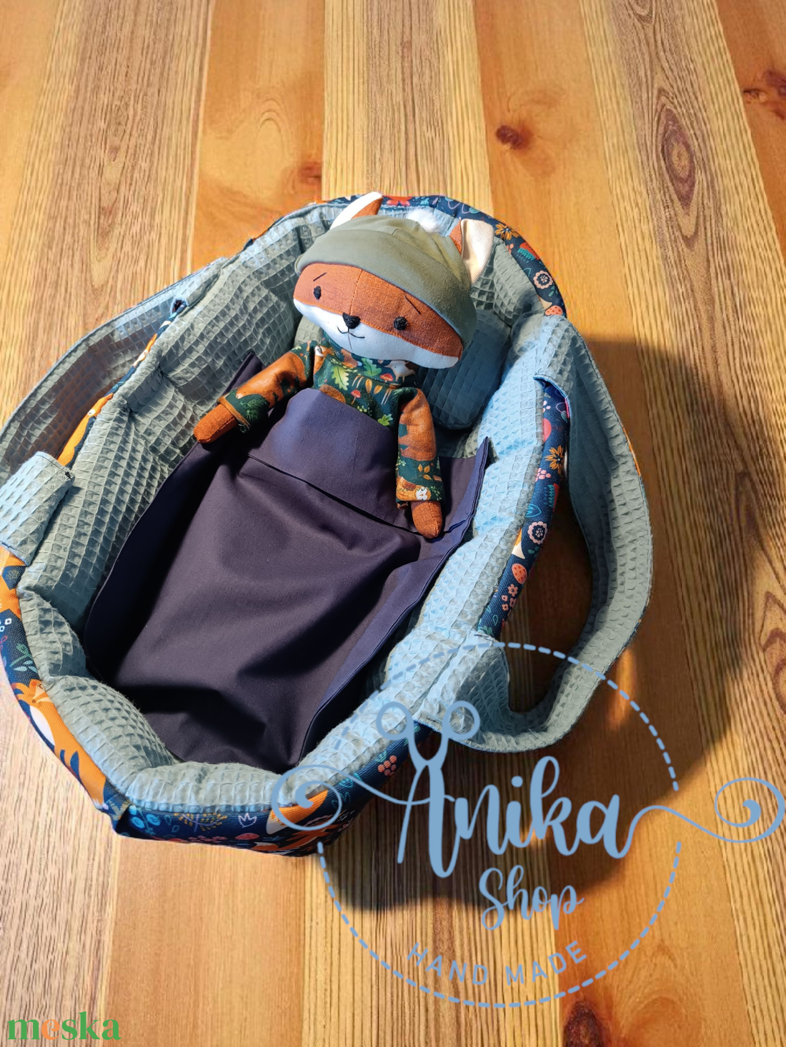 Mózeskosár játék babáknak  - játék & sport - 3 éves kor alattiaknak - kenguru & hordozó - Meska.hu