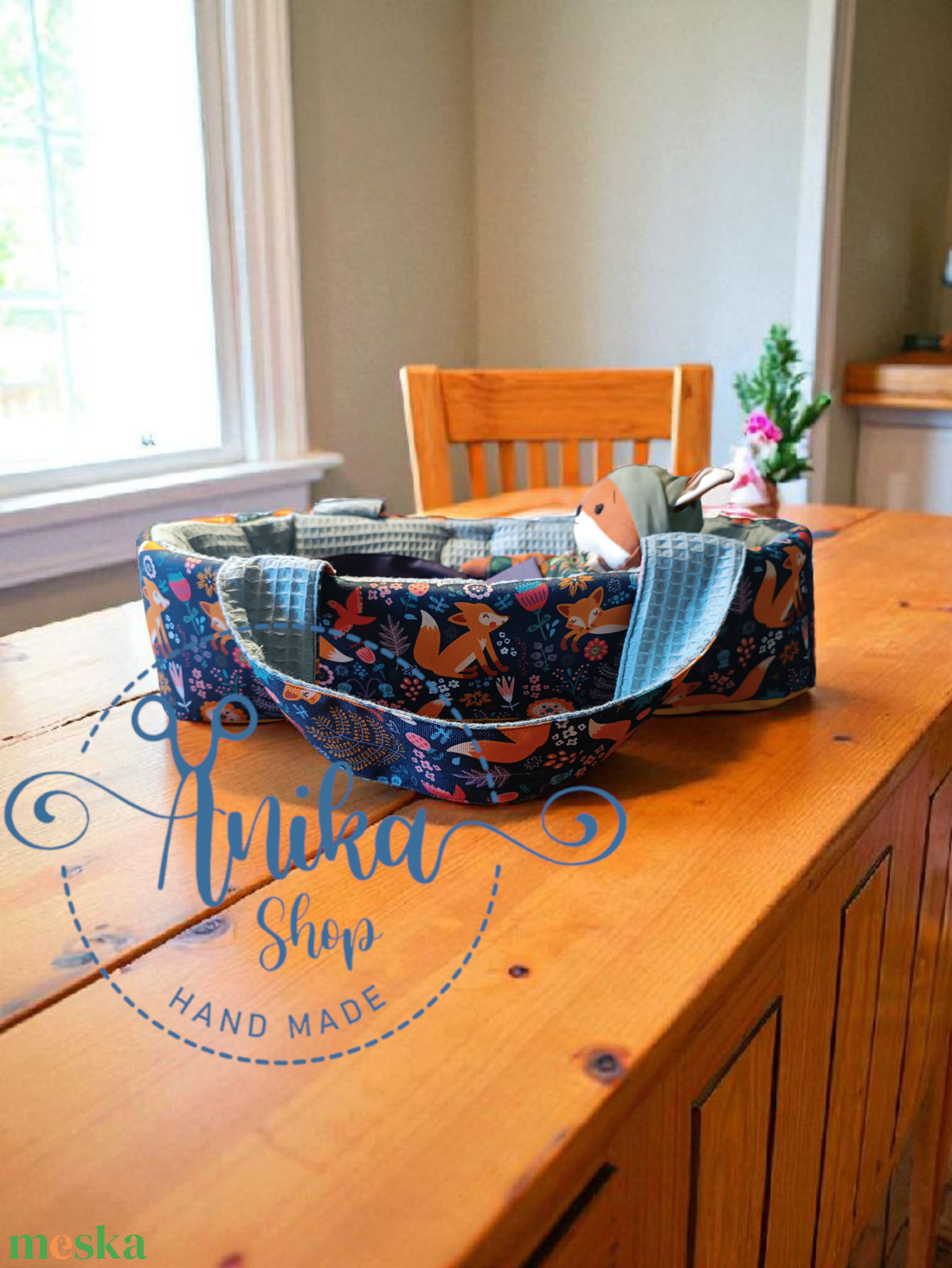 Mózeskosár játék babáknak  - játék & sport - 3 éves kor alattiaknak - kenguru & hordozó - Meska.hu