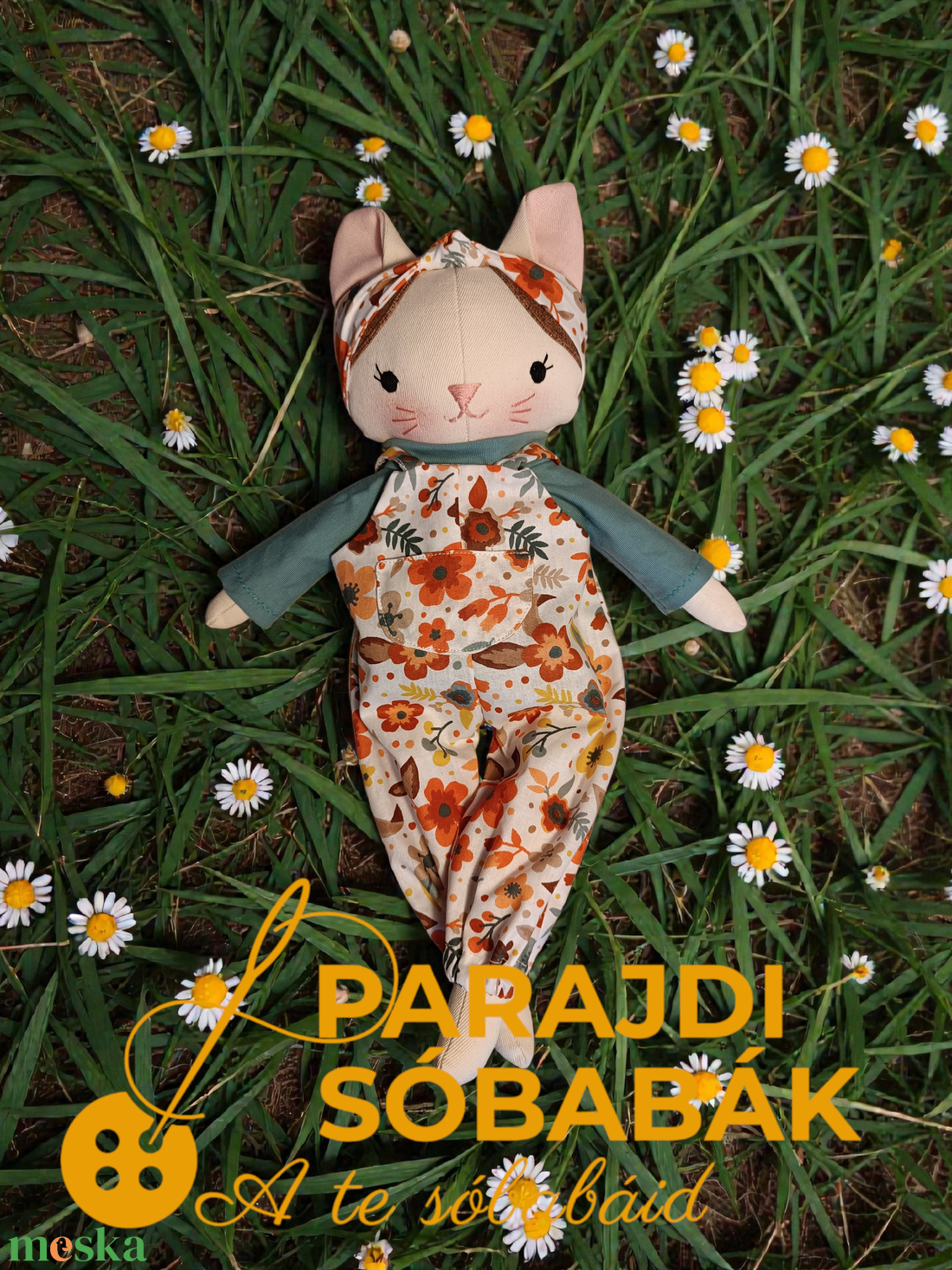 Parajdi Sóbabák - Cica  - játék & sport - baba & babaház - öltöztethető baba - Meska.hu