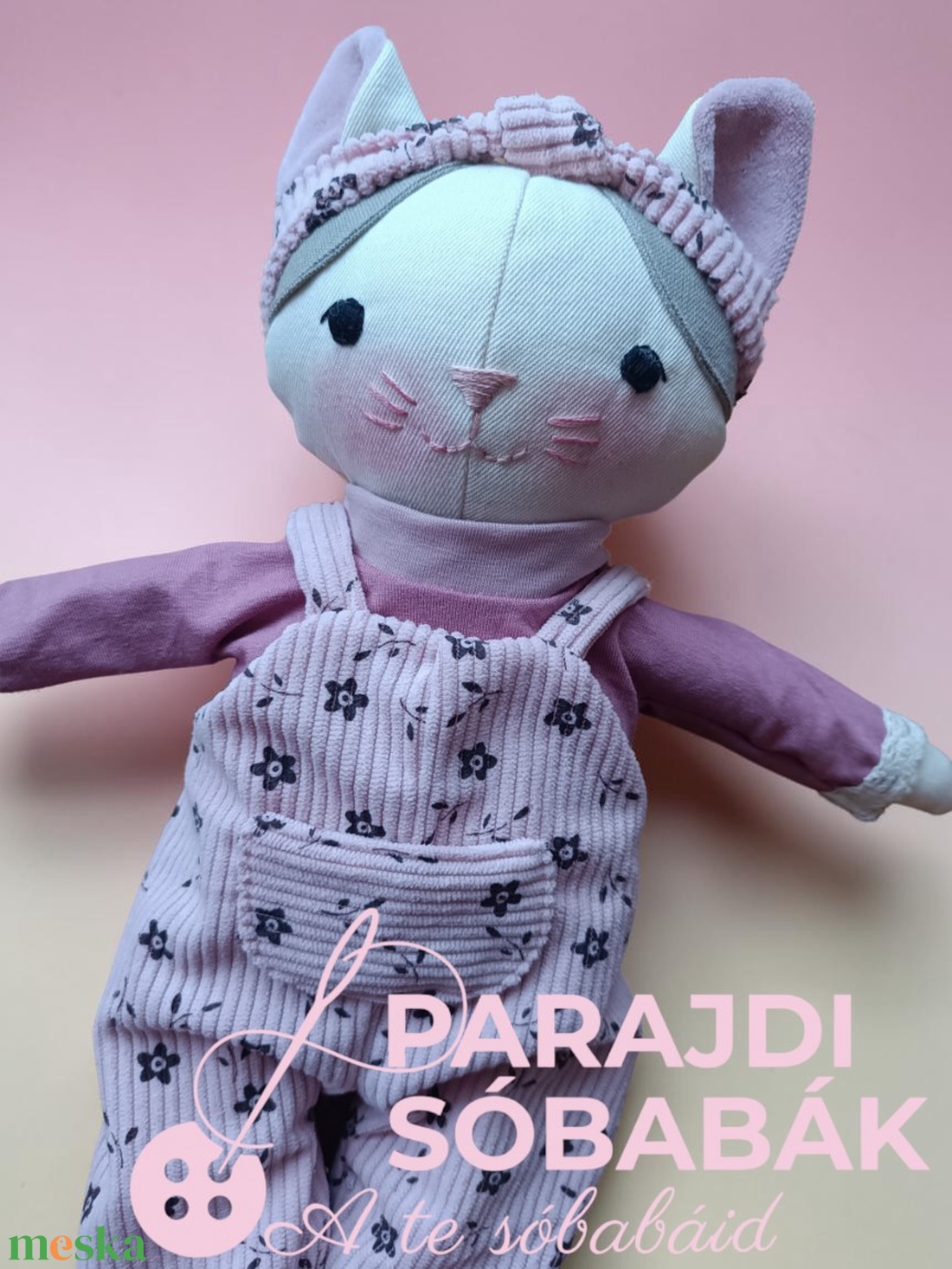 Parajdi Sóbabák - Cica  - játék & sport - baba & babaház - öltöztethető baba - Meska.hu