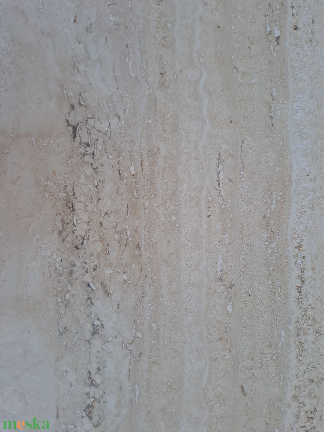 Singer varrógp asztal római travertin asztallappal - otthon & életmód - bútor - asztal - Meska.hu