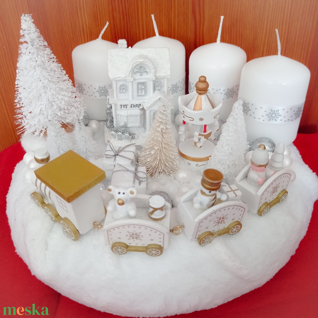 Vonatos adventi koszorú - karácsony - adventi díszek - adventi koszorú - Meska.hu Vonatos adventi koszorú - karácsony - adventi díszek - adventi koszorú - Meska.hu