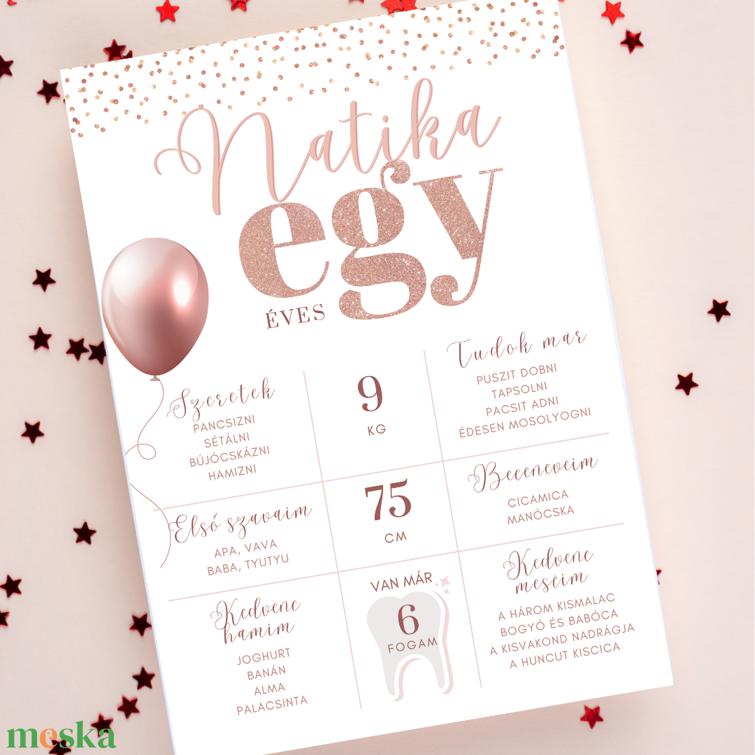 Elegáns stílusú szülinapi plakát, születésnapi poszter lányoknak, rózsaarany színű, lufis - digitális termék - otthon & életmód - babaszoba, gyerekszoba - babaszoba dekoráció - Meska.hu Elegáns stílusú szülinapi plakát, születésnapi poszter lányoknak, rózsaarany színű, lufis - digitális termék - otthon & életmód - babaszoba, gyerekszoba - babaszoba dekoráció - Meska.hu