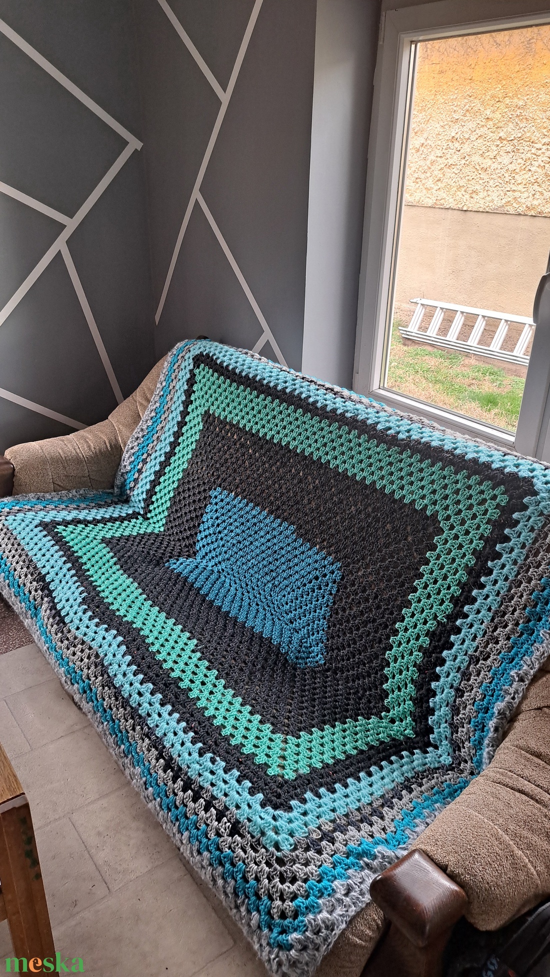 Horgolt takaró - otthon & életmód - lakástextil - ágytakaró - Meska.hu