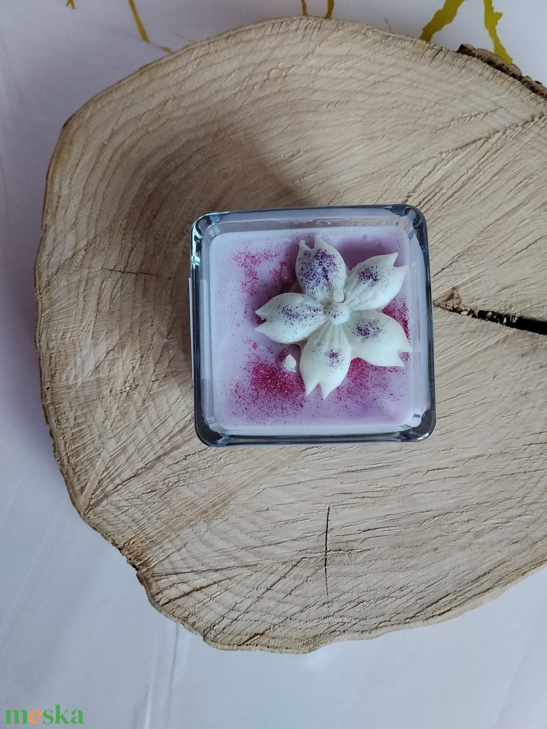 Szójaviasz gyertya - otthon & életmód - gyertya, illat, aroma - aromalámpa - Meska.hu