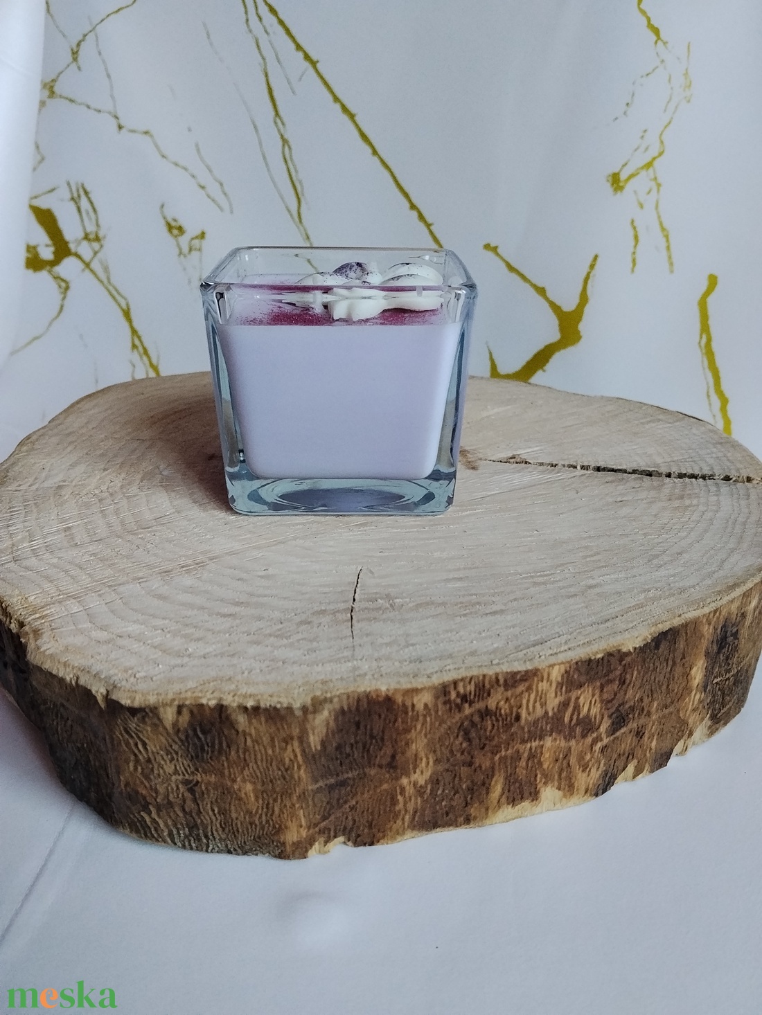 Szójaviasz gyertya - otthon & életmód - gyertya, illat, aroma - aromalámpa - Meska.hu