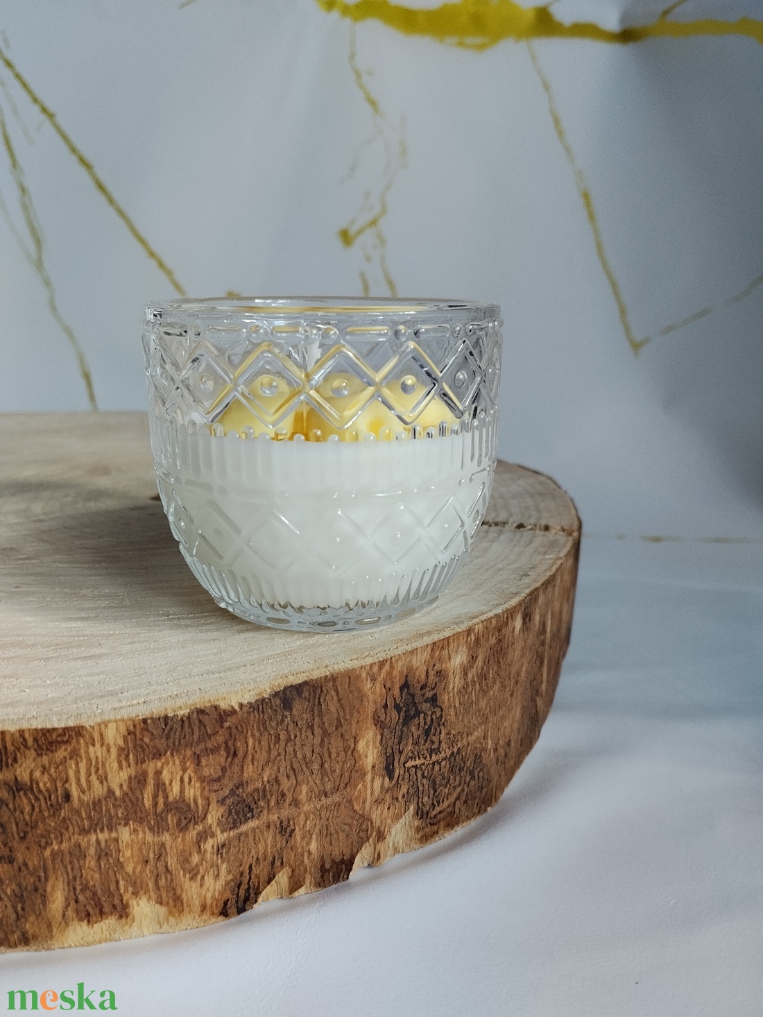 Szójaviasz gyertya - otthon & életmód - gyertya, illat, aroma - aromalámpa - Meska.hu