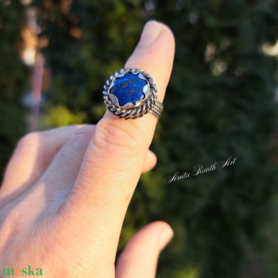 Lapis lazuli gyűrű - ékszer - gyűrű - statement gyűrű - Meska.hu Lapis lazuli gyűrű - ékszer - gyűrű - statement gyűrű - Meska.hu