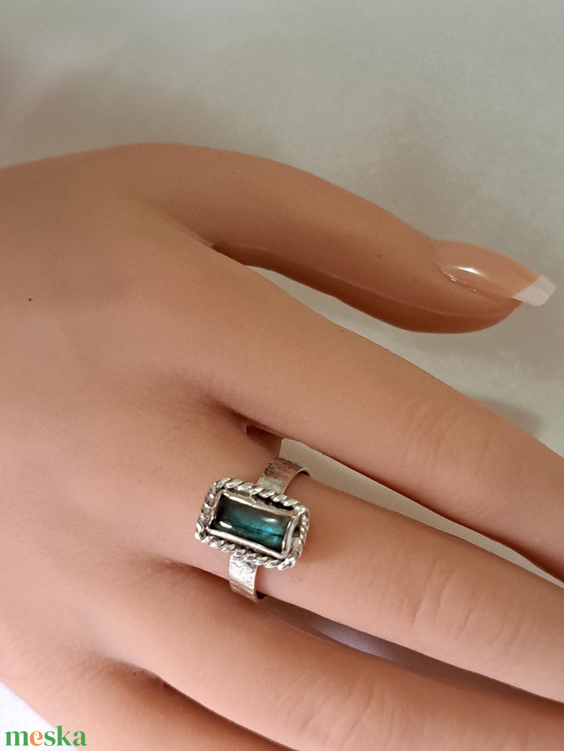 Labradorit gyűrű - ékszer - gyűrű - statement gyűrű - Meska.hu