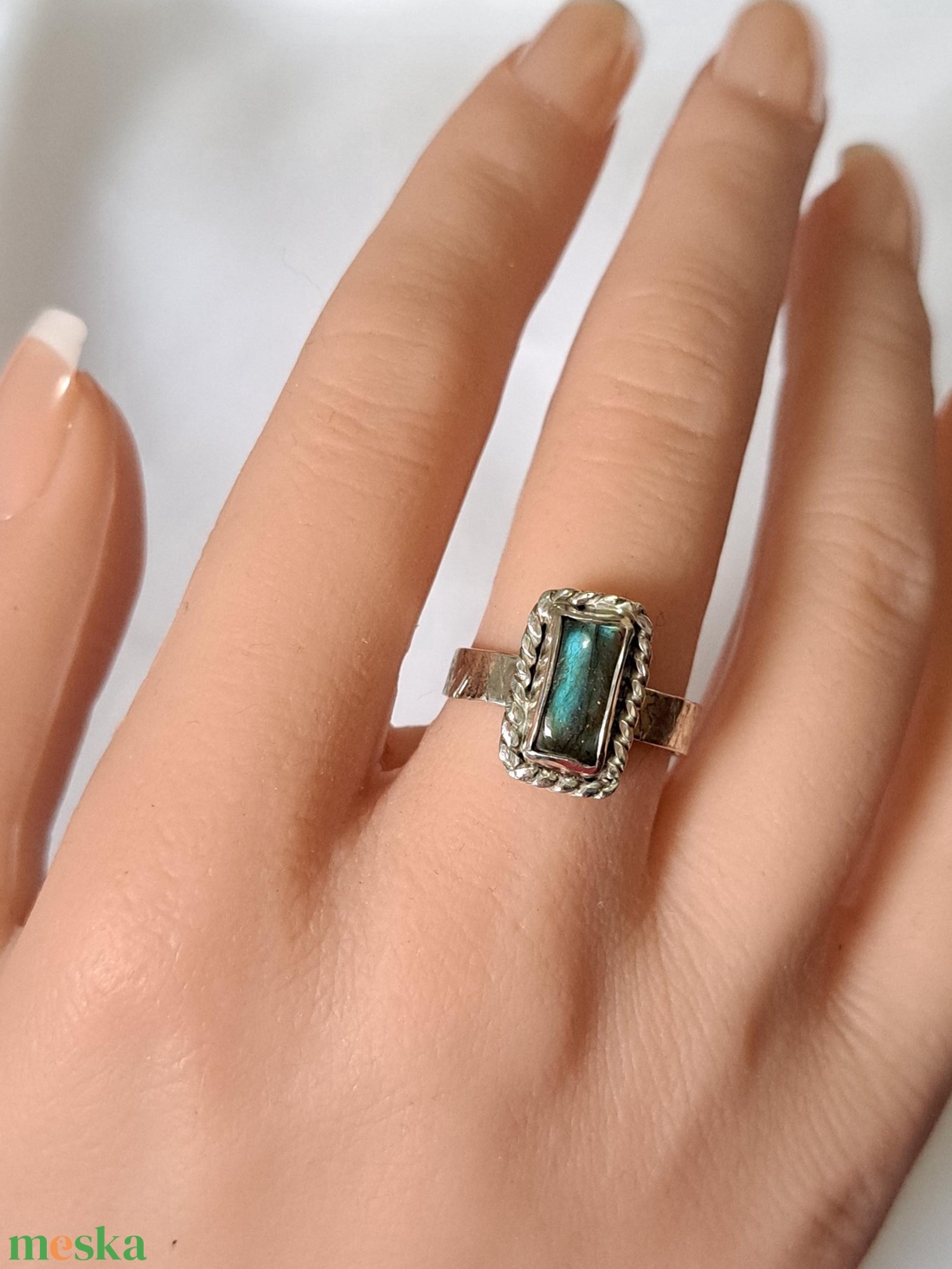 Labradorit gyűrű - ékszer - gyűrű - statement gyűrű - Meska.hu