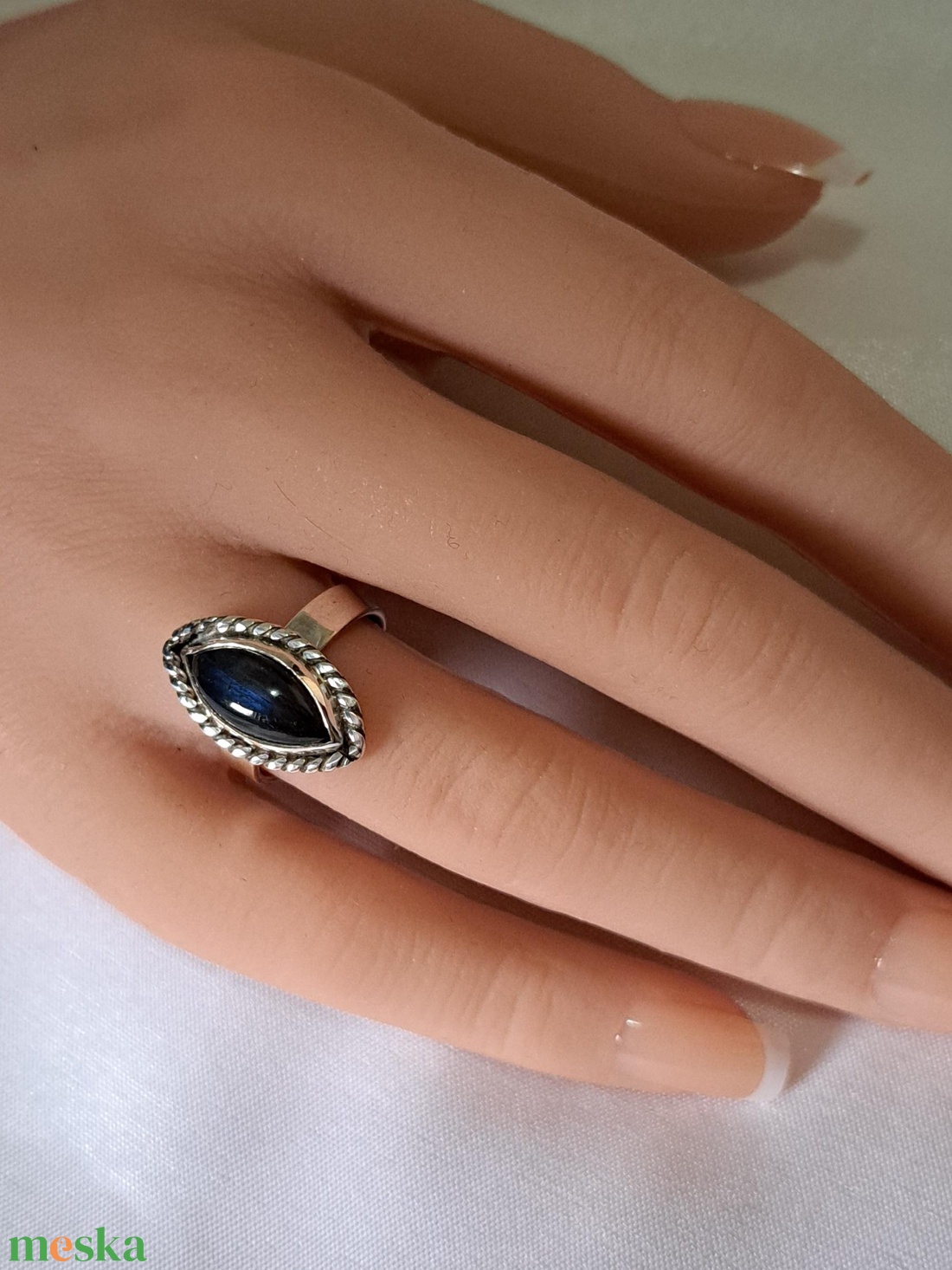 Kék Labradorit gyűrű - ékszer - gyűrű - statement gyűrű - Meska.hu