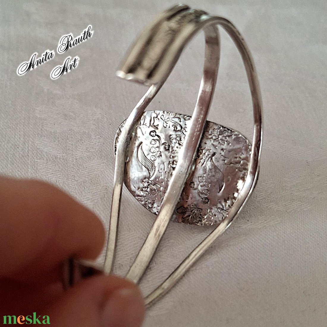 Lapis lazuli ovális karkötő - ékszer - karkötő - karperec - Meska.hu