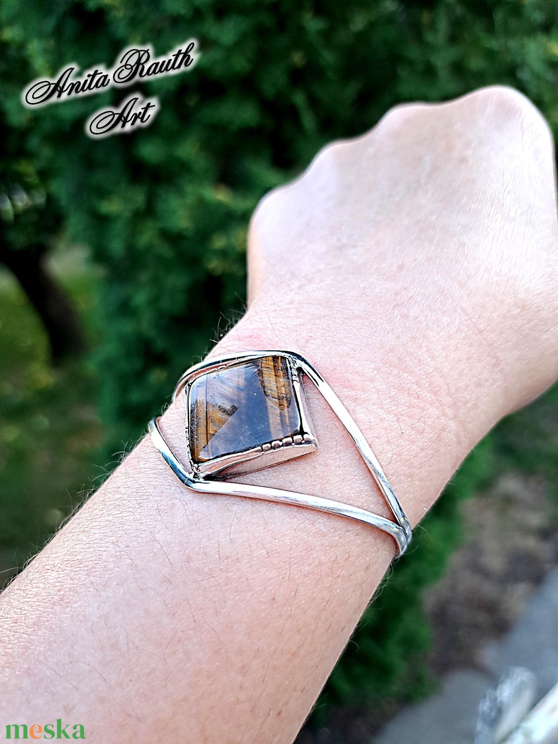 Tigrisszem karperec - ékszer - karkötő - karperec - Meska.hu