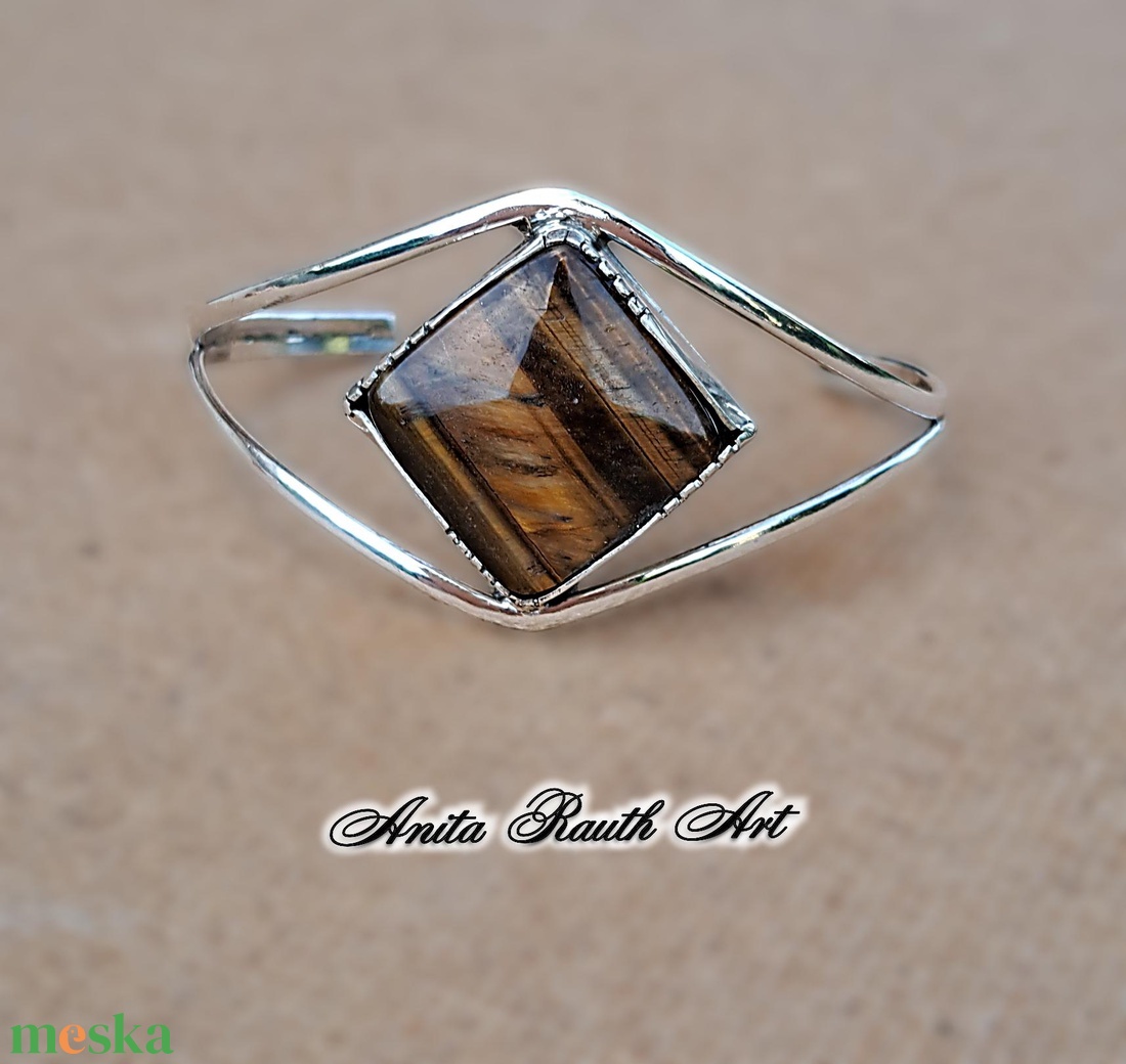 Tigrisszem karperec - ékszer - karkötő - karperec - Meska.hu