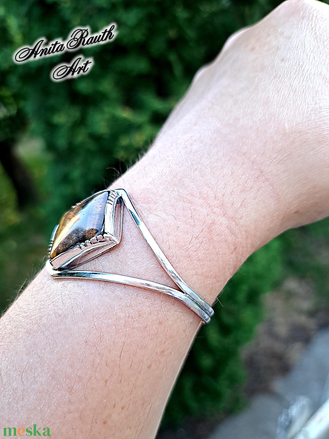 Tigrisszem karperec - ékszer - karkötő - karperec - Meska.hu