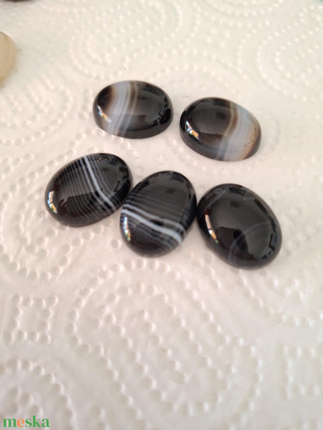 Botswana achát cabochon - kellékek & szerszámok - gyöngyfűzés kellékek - cabochon - Meska.hu